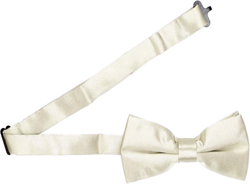 tiemart Pre-Tied Adjustable Men's Band Collar Bow Tie - Image 3